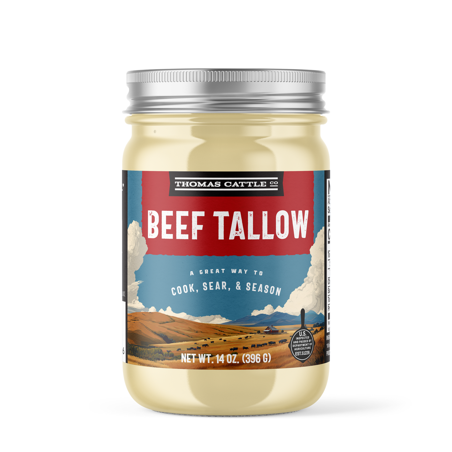 All-Natural Cooking Tallow – Ranch-Raised