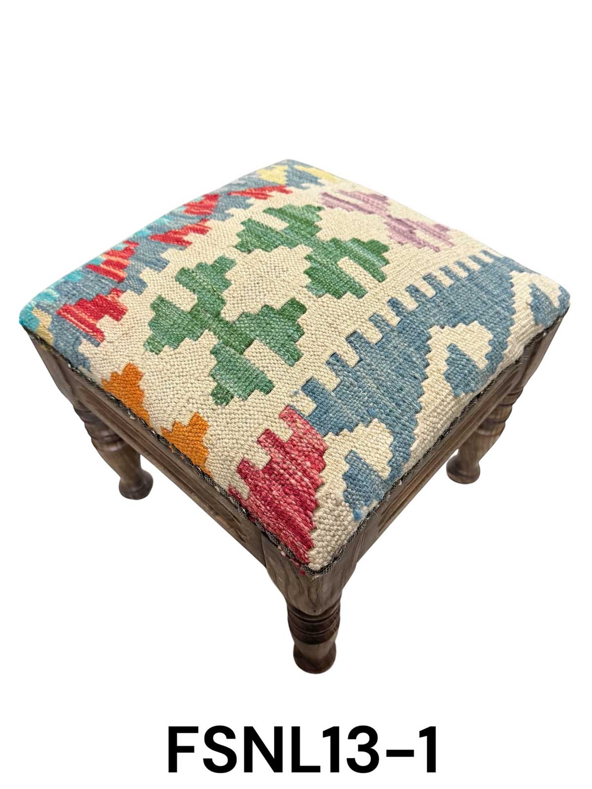 Kilim Rug Style Footstool