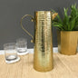 Gold Hammered Pitcher sku#70024