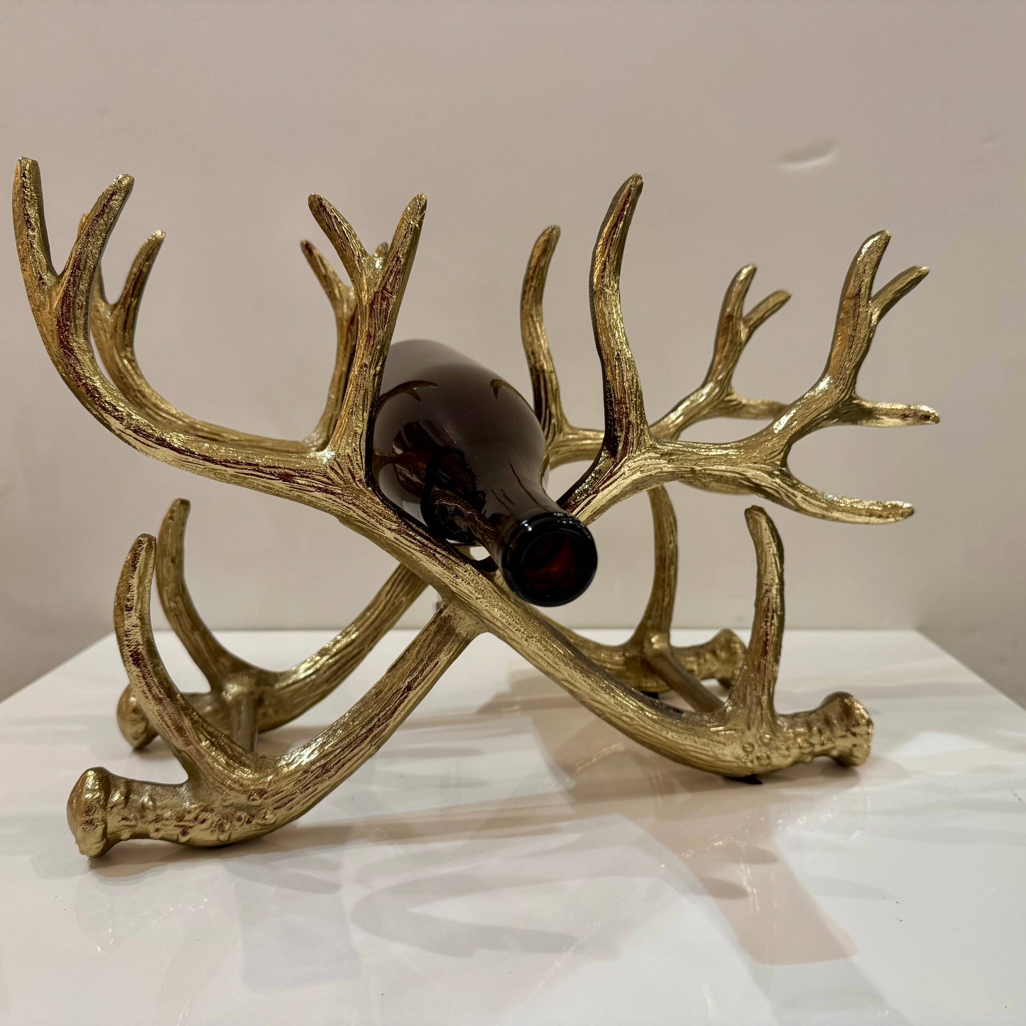 Gold Antler Wine Rack SKU - 71769