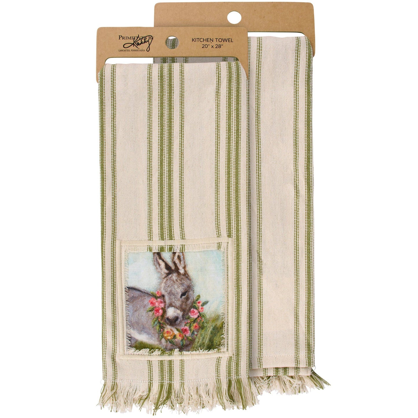 Floral Donkey Kitchen Towel