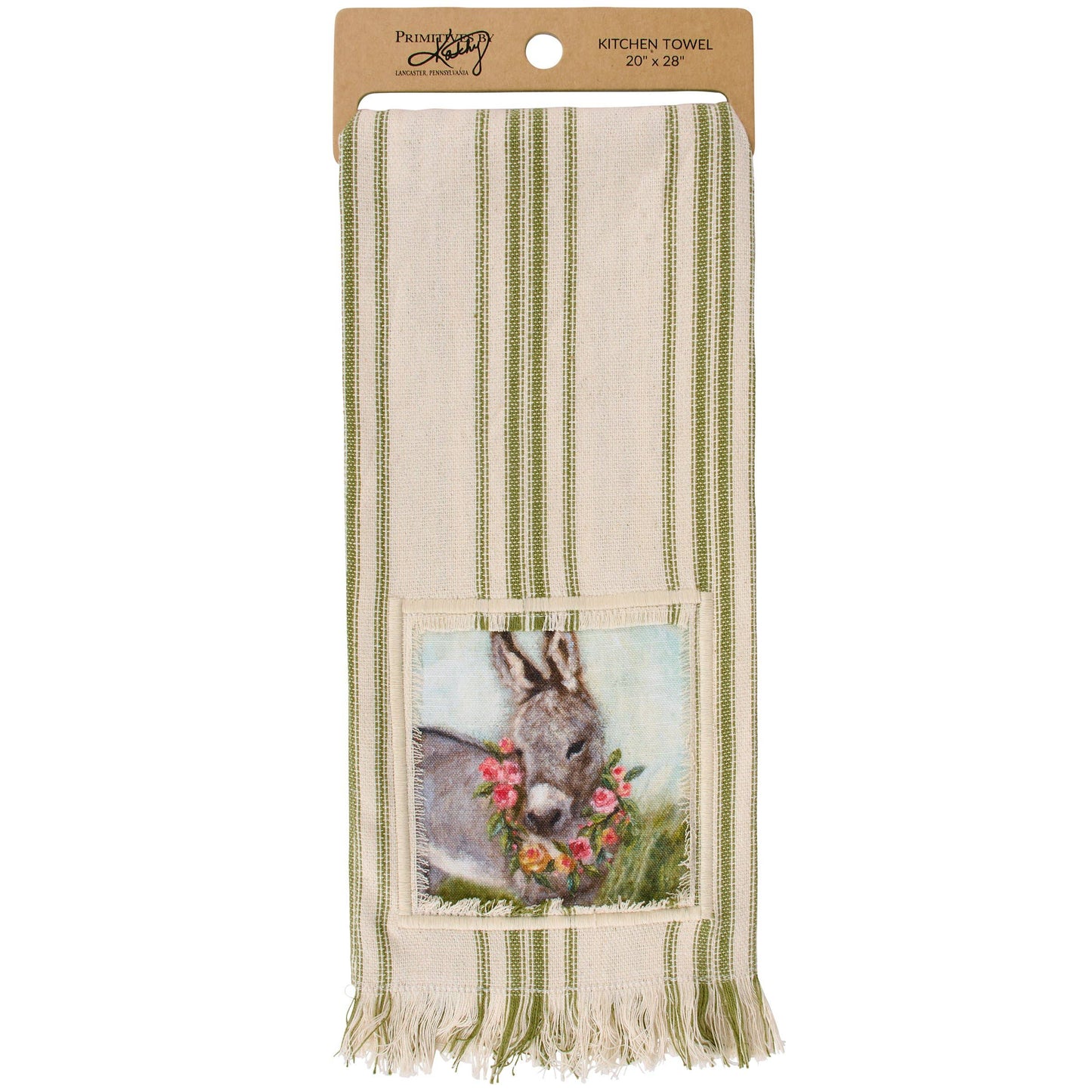 Floral Donkey Kitchen Towel