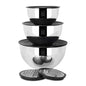 Serenk Modernist Stainless Steel 9-Piece Mixing Bowl Set