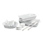 10-Piece Ceramic Bakeware Set – White